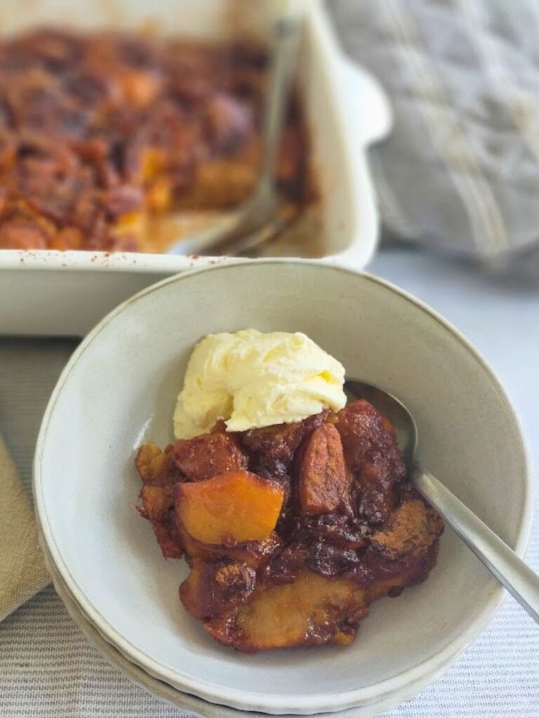 Gluten Free Peach Cobbler Dessert